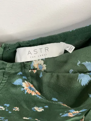 ASTR The Label Green Floral Dress Size Small thumbnail 8