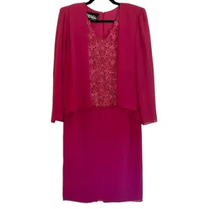 Ursula of Switzerland vintage pink lace cape dress 6 thumbnail 2