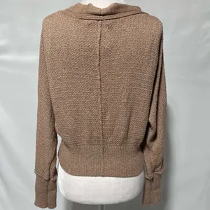 Abercrombie & Fitch Button Front V-Neck Cardigan Sweater Light Brown Size Small thumbnail 13