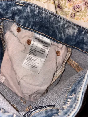 American Eagle Outfitters Light Wash Distressed Skinny Jeans - Women thumbnail 4