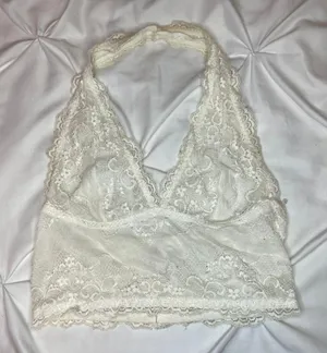 Brandy Melville White Lace Bralette thumbnail 1