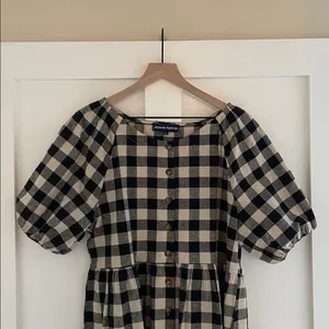 MODCLOTH x PRINCESS HIGHWAY Isabelle Dress Gingham Plaid Cotton Linen Size 10 thumbnail 7