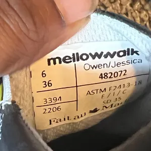 Mellow Walk Jessica Black Leather Steel Toe Safety Slip On Shoes Womens 6 482072 thumbnail 6