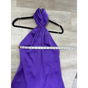 Katie May Robbie Open-Back Halter Jumpsuit Purple Size Small thumbnail 7