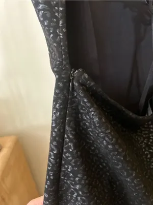 Urban Outfitters Leopard Textured Strappy Back Mini Dress‎ Cheetah Black Medium thumbnail 6