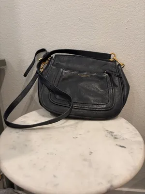 Marc Jacobs Empire City Mini Messenger Leather‎ Crossbody Bag, Black thumbnail 2