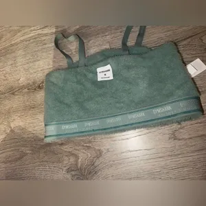 Gymshark x Whitney Simmons Rare Fuzzy Green Sports bra top M - SOLD OUT ONLINE thumbnail 6