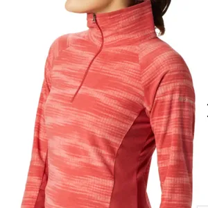 Columbia • Fleece Pink Striped 1/4 Zip Sweater • Women’s size XL • Warm & Cozy thumbnail 3