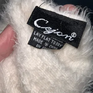 Cejon Cream Faux Fur Fuzzy Super Soft Fringe Winter Scarf 9x36 thumbnail 7