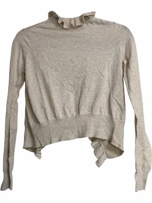 Moda International Cream Ruffled Cardigan thumbnail 5