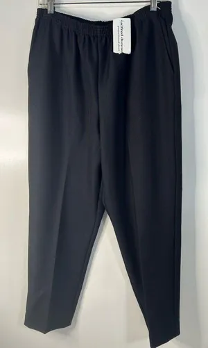Alfred Dunner Black Pants Women's Size 10 New With Tags Classic Office Career thumbnail 1