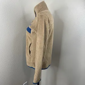 PATAGONIA Re-Tool T-Snap Pullover Sz S Tan Brown Blue Fleece Sweater Half-Snap thumbnail 5