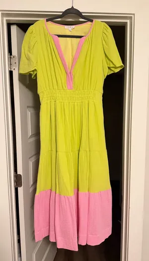 THML Dress Boutique green pink thumbnail 1
