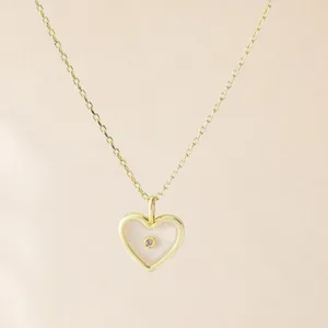A New Day 14k Gold Dipped Cubic Zirconia Heart‎ Pendant Necklace Bonus Mom Gift thumbnail 4