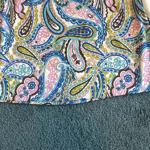 Athleta 1x white sleeves floral quarter zip lightweight stretchy bright cute thumbnail 3