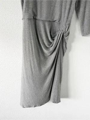 Anthropologie Amadi Striped Jersey Knit Side Knot Dress thumbnail 5