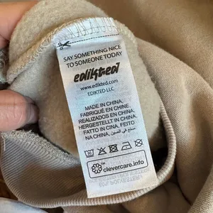 Edikted Sasha Bow Detail Hoodie & Sweatpants Set Beige Pink S thumbnail 6
