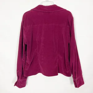 Vintage A.M.I. Womens Jacket Large Y2K Corduroy Grunge Casual Girl Minimalist thumbnail 8