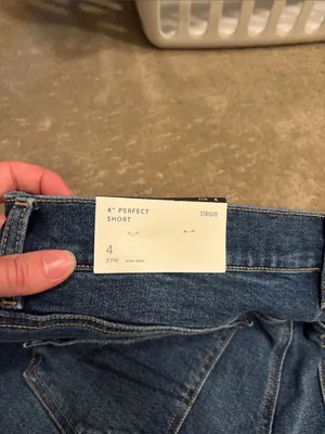 American Eagle Outfitters Dark Blue Denim Cutoff Shorts thumbnail 3