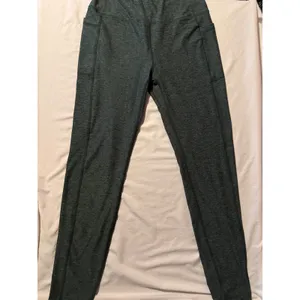 Marika Womens High Waisted Heather Green Pocket Leggings Size Medium thumbnail 3