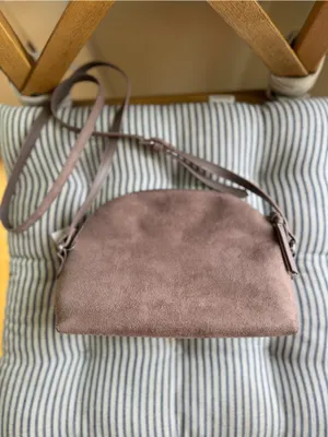 Old Navy Taupe Tan Faux Suede Purse Shoulder Bag NWT thumbnail 4