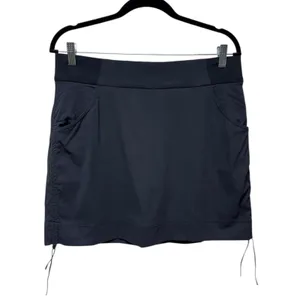 Columbia Women Skort Sz L Black Pull On‎ Pocket Stretch Hiking Tennis Pickleball thumbnail 2
