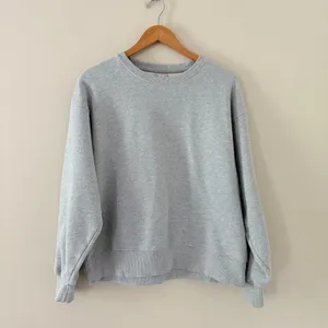 Aritzia Tna Sweatshirt CozyAF Fleece 2 Heather Grey Oversized Crewneck Pullover thumbnail 2