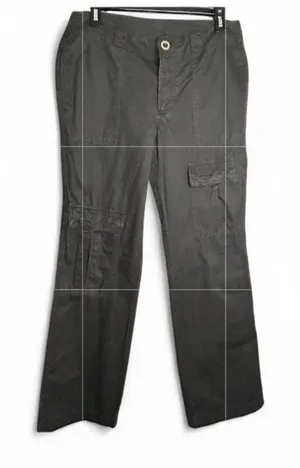 Free People Pants SZ 4 Womens The Thing is Low Rise Washed Black Utility Cargo thumbnail 1