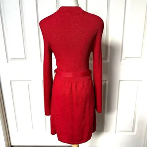 Free People red French Girl dress thumbnail 5