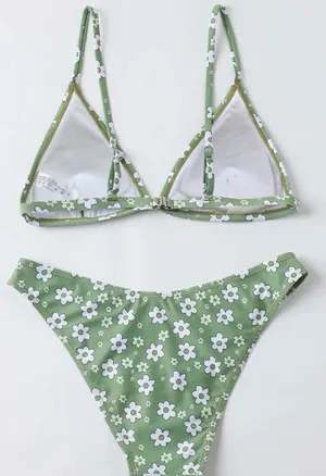 SheIn Floral Triangle Bikini Swimsuit thumbnail 2