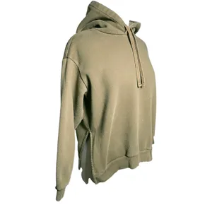 EVERLANE Women’s The French Terry Side Slit Army Green Pull On Hoodie thumbnail 5