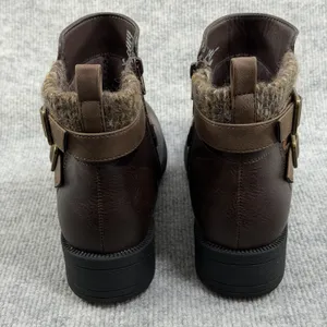 Easy Street Size-8WW Women's Kourt Slip Resistant Ankle Boots Brown thumbnail 8