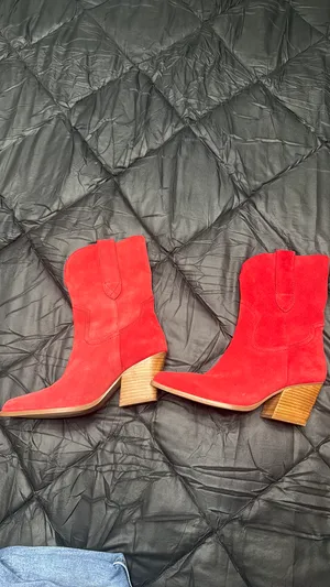 Red Suede Seychelles Line Dance Western Boots thumbnail 2
