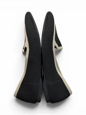 Birdies The Blackbird Flats Black Knit Heart Toe Size 7.5 Slip On Minimal Chic thumbnail 5