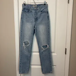 Madewell Classic Straight Full-Length Jeans in Hartsville Wash‎ thumbnail 3