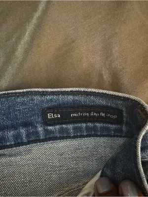 Citizens of Humanity Elsa Mid-Rise Skinny Crop Jeans dark wash ripped size 24 thumbnail 8