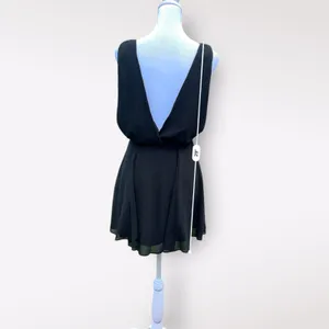 Show me your Mumu Black Corinne Crossover Mini Dress NWT‎ Size XS Dance Party thumbnail 6