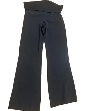Victoria’s Secret Fold Over Black Flared Pants thumbnail 1
