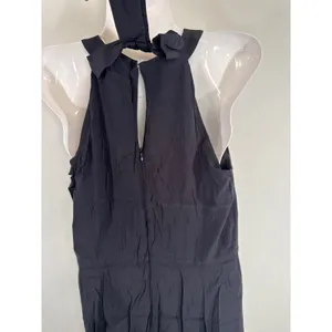 Ann Taylor Midi‎ Dress Black Womens 2 Halter Bow Back Sleeveless LBD Classic thumbnail 8