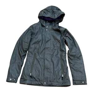 Women's Burton Dark Grey Snowboard Ski Powder Dry Ride Jacket Size‎ 3 (XS) thumbnail 1