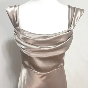 Birdy Grey Mia Satin Dress Champagne Formal Gown Prom Ball‎ Bridesmaid WeddingM thumbnail 3