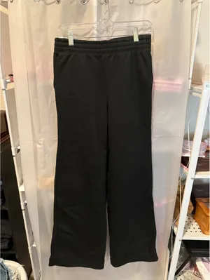 Favorite Daughter Black Wide Leg Sweatpants XS thumbnail 2