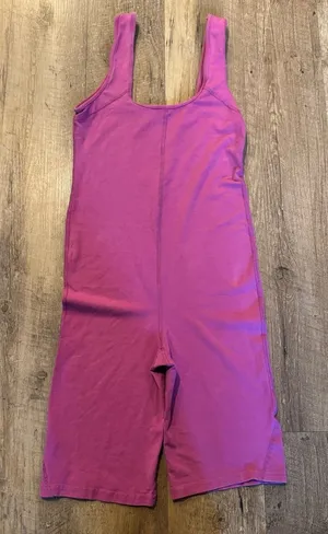 Free People Movement Hot Shot One Piece Romper Magenta Disco Pink Size S thumbnail 1