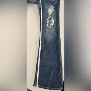Refuge Runway‎ Everyday Boot Women's Low Rise Stretch Faded Blue Jeans Size 8L thumbnail 9