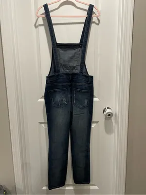 Free People We The Free Milo washed Denim Overalls Size 26 thumbnail 8
