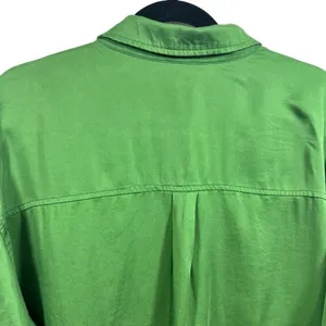 NWT Le Lis‎ Button Down Long Sleeve Blouse Top Kelly Green L thumbnail 9