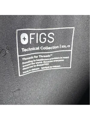 FIGS Zamora Jogger Scrub Pants XXL Black Grey 25” inseam thumbnail 5