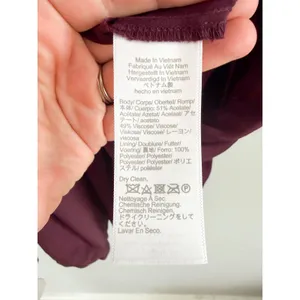 Madewell | NWT Smocked Mini Dress in Dark‎ Pomegranate | Sz S thumbnail 6