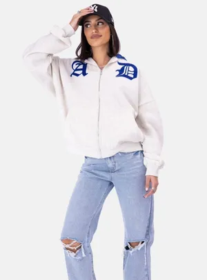 Adika oversized zip up hoodie thumbnail 1