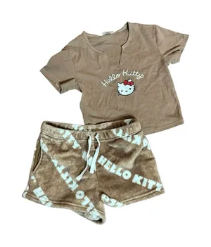 Hello Kitty Brown Pajama Set thumbnail 1